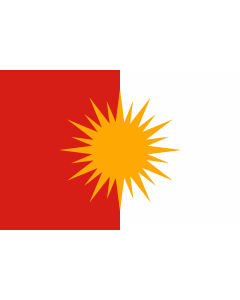 Flag: Yezidi |  landscape flag | 1.35m² | 14.5sqft | 90x150cm | 3x5ft 