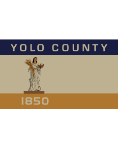 Flag: Vector rendering of the flag of Yolo County |  landscape flag | 1.35m² | 14.5sqft | 90x150cm | 3x5ft 