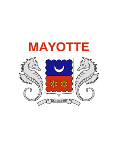 Flag: Mayotte |  landscape flag | 0.375m² | 4sqft | 50x75cm | 1.5x2.5ft 