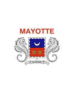 Table-Flag / Desk-Flag: Mayotte 15x25cm