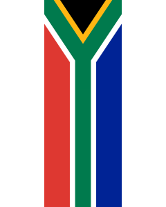 Vertical Hanging Swivel Crossbar Banner Flag: South Africa |  portrait flag | 6m² | 64sqft | 400x150cm | 13x5ft 