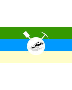 Bandera de  Bafokeng | Royal Bafokeng Nation | Nation Royale Bafokeng |  bandera horizontal | 2.16m² | 100x200cm 