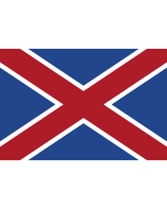 Flag: Burgers | Zuid-Afrikaansche Republiek  ZAR  1874-5, introduced by President Thomas Burgers and afterwards used by him personally |  landscape flag | 1.35m² | 14.5sqft | 90x150cm | 3x5ft 