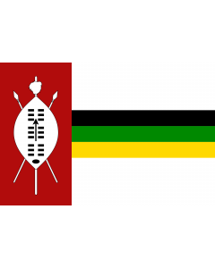 Flagge: XL KwaZulu flag 1985 | KwaZulu homeland from 1985-1994 | KwaZulu uit 1985-1994 | IFulegi KwaZulu 1985-1994  |  Querformat Fahne | 2.16m² | 120x180cm 