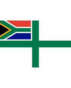 Flag: Naval Ensign of South Africa |  landscape flag | 0.06m² | 0.65sqft | 20x30cm | 8x12in 
