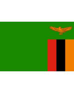 Flag: Zambia |  landscape flag | 0.375m² | 4sqft | 50x75cm | 1.5x2.5ft 