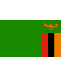 Table-Flag / Desk-Flag: Zambia 15x25cm