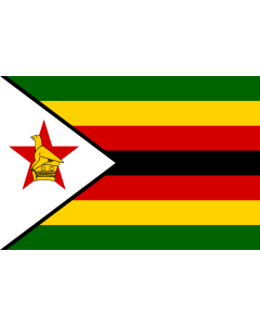 Flag: Zimbabwe |  landscape flag | 0.375m² | 4sqft | 50x75cm | 1.5x2.5ft 