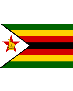 Table-Flag / Desk-Flag: Zimbabwe 15x25cm