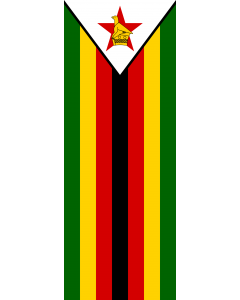 Bandiera: Zimbabwe |  bandiera ritratto | 6m² | 400x150cm 