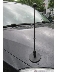  Magnetic Car Flag Pole Diplomat-1.30-Black 