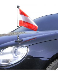  Soporte de bandera para coches con sujeción magnética Diplomat-1.30-Chrome Austria