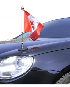  Magnetic Car Flag Pole Diplomat-1-Chrome Canada