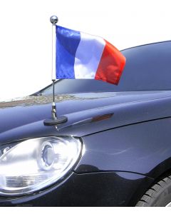  Magnetic Car Flag Pole Diplomat-1-Chrome France