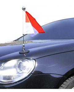  Porte-drapeau de voiture Diplomat-1-Chrome Monaco à adhésion magnétique 