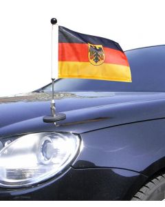  Soporte de bandera para coches con sujeción magnética Diplomat-1 Alemania con escudo oficial 