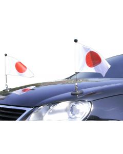  Paar  magnetisch haftender Autofahnen-Ständer Diplomat-1 Japan