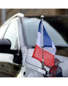  Car Flag Pole Diplomat-Z-Chrome-PRO France