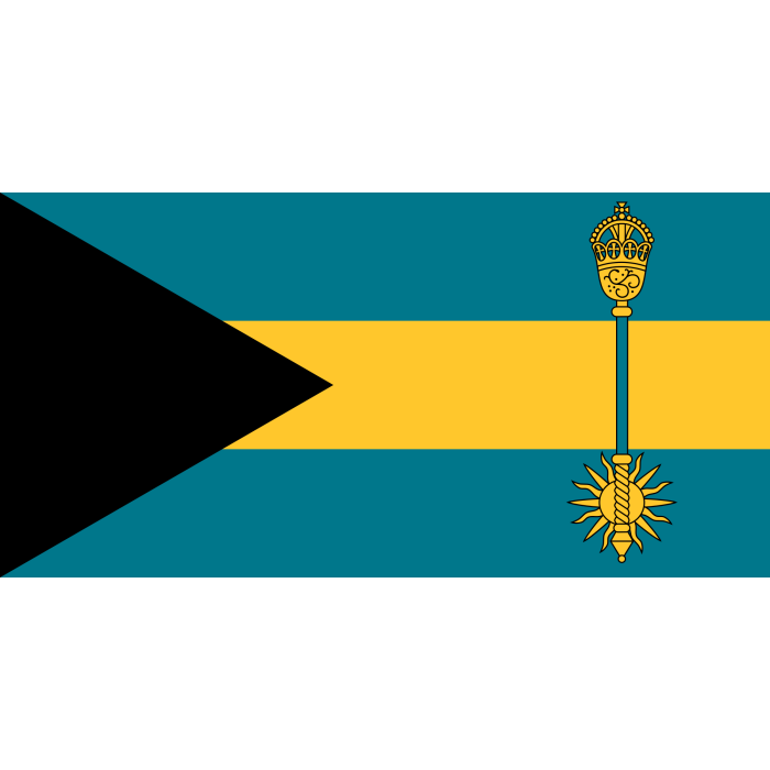 Flag: Prime Minister of the Bahamas landscape flag